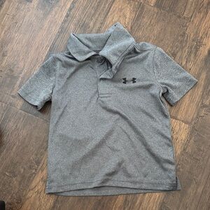 Under Armour Kids Charcoal Polo Shirt